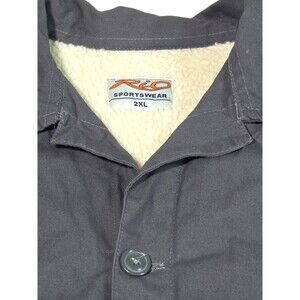Vintage RIO Sportswear Canvas Sherpa lined Utility jacket Barn Coat Mens 2XL XXL